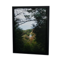 Der stille Turm – Turm in einer Waldlandschaft, gerahmter Fine Art Print, 30 × 40 cm, Rahmenfarbe Schwarz